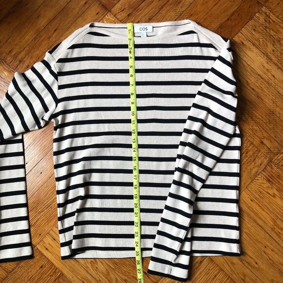 COS Striped Boat-Neck Knit Top - NWOT - Picture 9 of 9